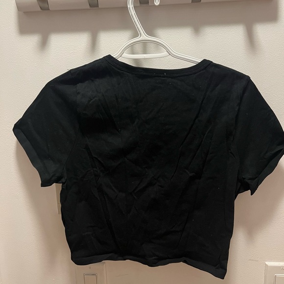 Wilfred Black Ruched Crop Top - Picture 3 of 3